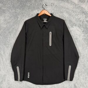 KUIU Tiburon Snap Shirt Mens L Black Long Sleeve Zip Sleeves Vented Performance